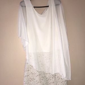 Enfocus studio white laced dress